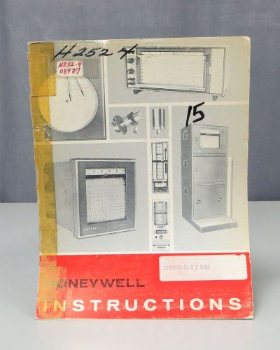 Honeywell Electronik 15 Strip Chart Two-Pen Recorder Instruction Manual