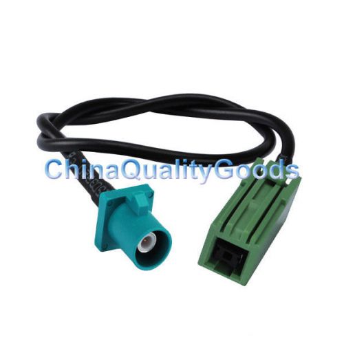 For gps antenna custom rf cable assembly fakra plug &#034;z&#034; to gt5-1s green jack for sale