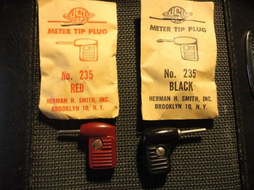 2PCS METER TIP PLUG RED &amp; BLACK MFG. HHS # 235