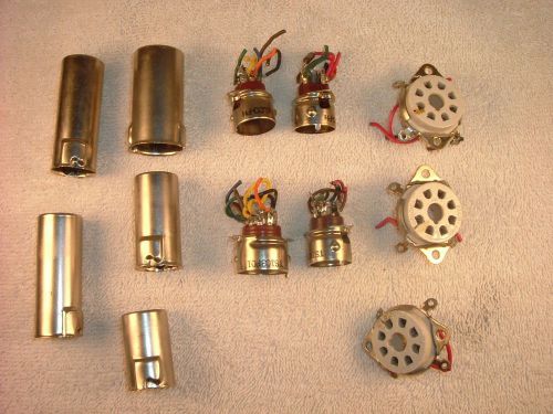 Military Signal Generator sockets (octal, 7 and 9  pin) with tube chimneys
