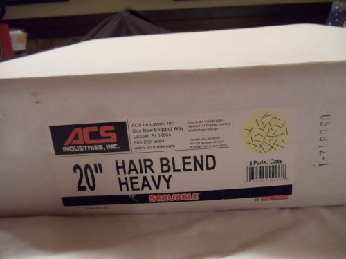 New case acs industries 20&#034; hair blend heavy floor maintenance pads scrubbers for sale