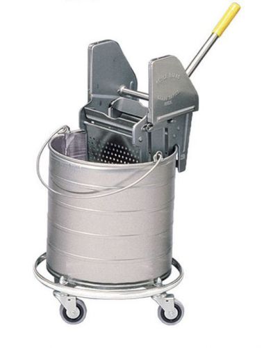 Royce rolls stainless steel 8-gallon bucket and wringer combo on 3&#034; casters for sale