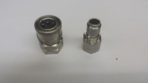 1/4&#034; quick connect fittings for pressure washer - female - top quality stainless for sale