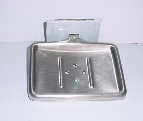 Asi 7720 soap dish w/drain holes, stainless steel satin finish for sale