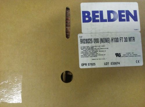Belden 9L28026 008H100 Cable, Ribbon, 26Cond, 100Ft, 28Awg, 300V