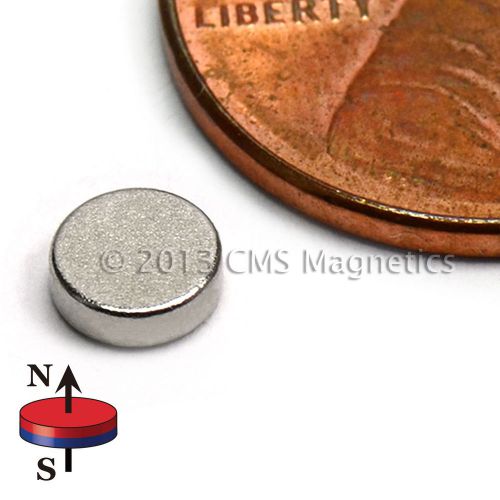 N45 Small Disc Neodymium Magnets Dia 3/16x1/16&#034; NdFeB Rare Earth 100-Count