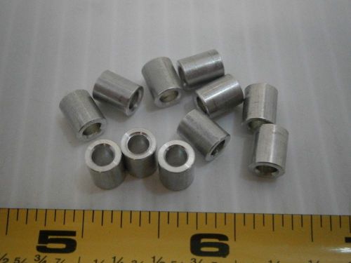 Raf 1125-6-a aluminum electronic round spacer washer 3/8 l 1/4 w lot of 100 #361 for sale