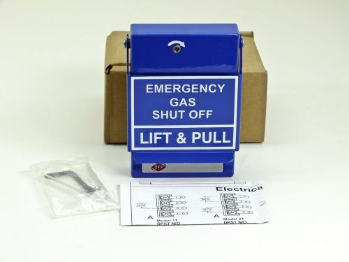 Rgs lift and pull emergency gas shut off station - blue rms-2t-lp for sale