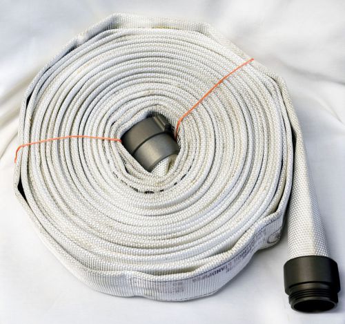 1-1/2&#034; x 100&#039; fire mill hose coupled npsh thread new for sale