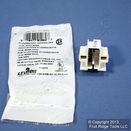 Leviton compact fluorescent lamp holder cfl light socket gx23 26720-200 bagged for sale