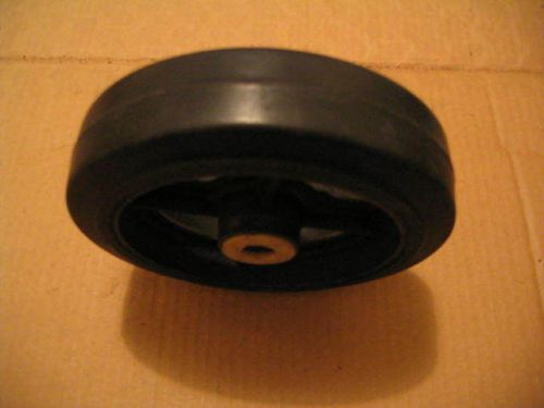 8&#034; molded rubber cast iron wheel qty 2 for sale