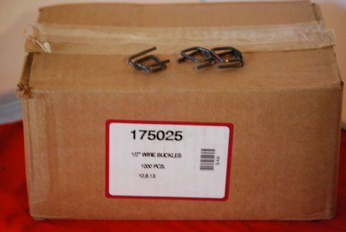 1/2&#034; wire buckles for 1/2&#034; poly strapping 1000/cs. for sale