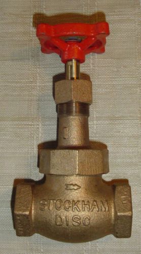 Stockham globe valve 1 &#034; new b-22--same day shipping!! for sale