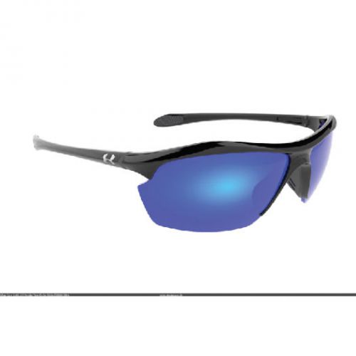 Under armour 86000235168 zone xl sunglasses black frame gray polarized blue mirr for sale