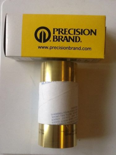New precision brand 17305 17s5 .005 gage 6 in x 100 in brass shim for sale