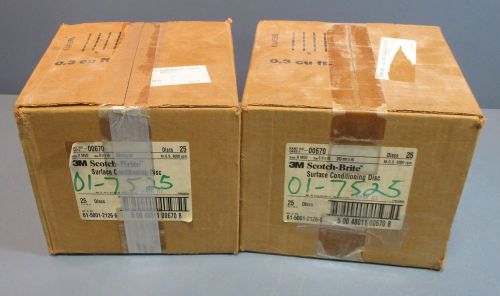 2 Boxes of 3M Scotch-Brite 048011-00670 Surface Conditioning Discs (50) NIB