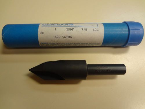 7/8&#034; 60 degree hs 3 flute machine countersink 1/2&#034; shank 4-1/4&#034;oal-new w/box-usa for sale