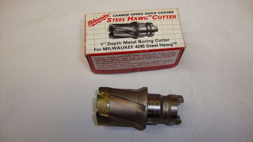 MILWAUKEE CARBIDE TIPPED QUICK CHANGE STEEL HAWG CUTTER 1 1/4&#034; 49-57-1252 NEW