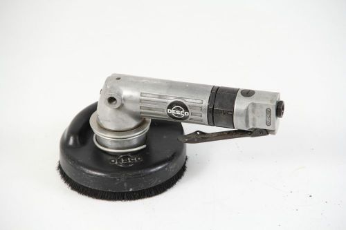 Desco pneumatic 4.5” sander with dust shroud.