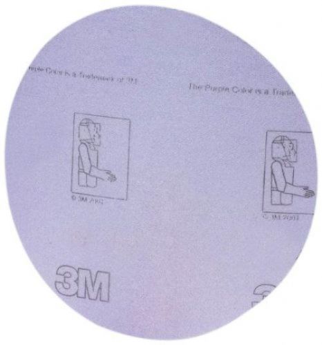 3M 360L Hookit Film Disc , Aluminum Oxide, 6&#034; Diameter, P400 Grit, Purple (Pack