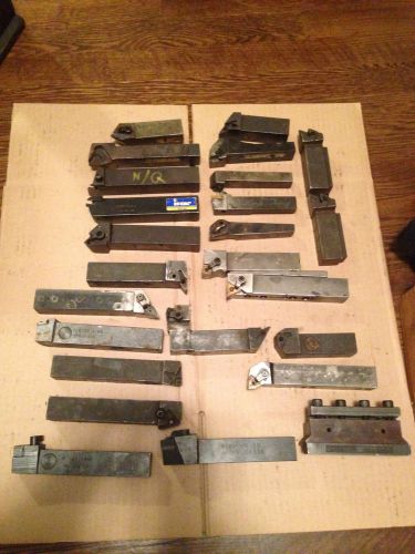 25 INDEXABLE TOOL HOLDERS ISCAR, DORIAN, CARBOLOGY,  &amp; OTHERS