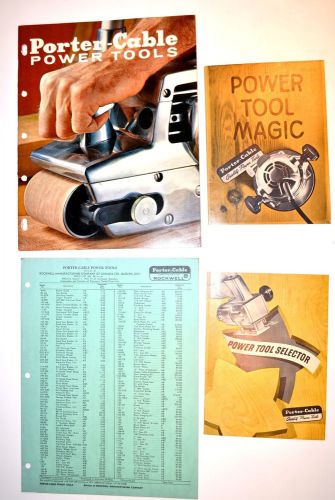 1962 porter-cable power tools catalog pr109r + selector &amp; magic group 13 for sale