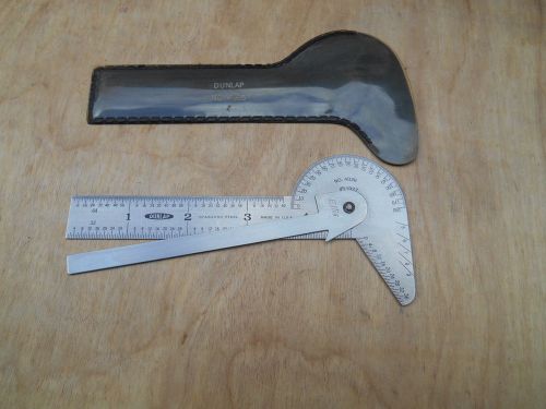 DUNLAP 4026 PROTRACTOR , DRILL POINT GAGE