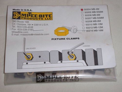 Mitee-bite mb-50204-4m package of 10 hex-head cam-action socket cap screw fixtur for sale