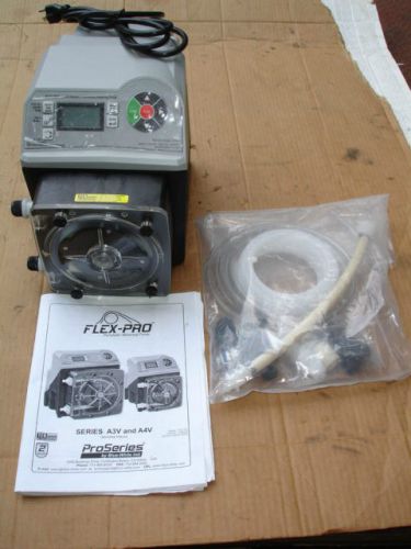 White-blue flex-pro peristaltic metering pump a3v24-snk with tfd system new for sale
