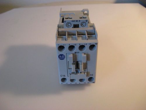 Allen-Bradley Contactor,100-C16DJ10, Ser B,  4-Pole, 24VDC, NEW in Box