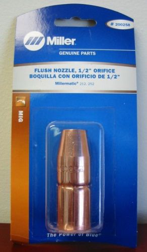 Miller genuine flush nozzle, 1/2&#034; orifice for millermatic 212 &amp; 252 - 1pk 200258 for sale