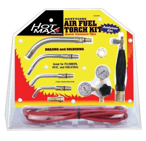 Hot max afa-1 air/acetylene torch kit with quick connect tips for sale