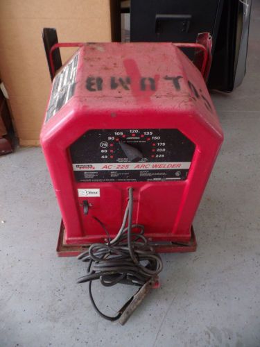 Arc welder lincoln electric red ac-225 stick welder for sale