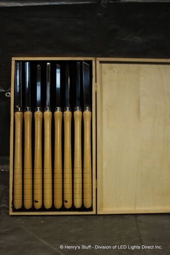 Toolex Wood Turning Chisels - 8 Pieces - NEW - SKU66-66