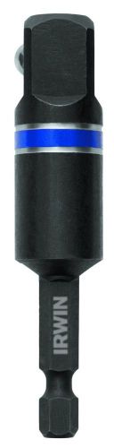 Irwin tools 1899897 impact performance series hex shank to square drive socket for sale