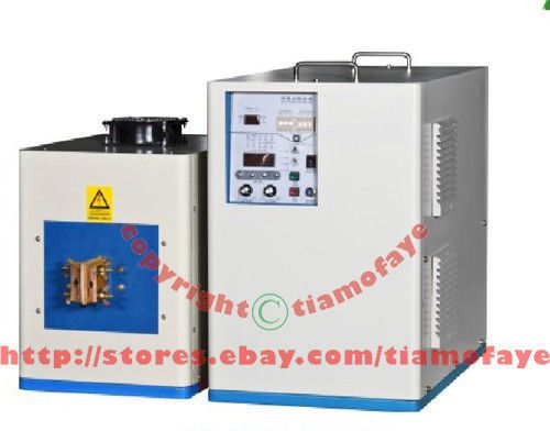 40kw 50-200khz ultra high frequency induction heater melter dual statation for sale