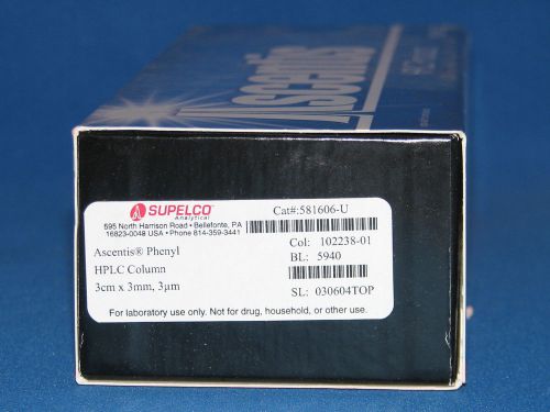 New supelco ascentis phenyl 3cm x 3mm 3um 3 micron hplc column # 581606-u for sale
