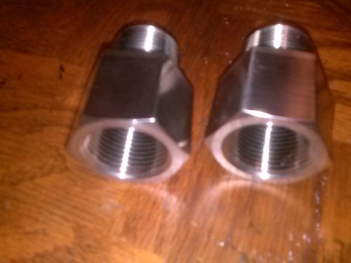 ( 2 ) unknown 1 &#039; pipe adapters,, swagelok cross ref # ss-16-a for sale