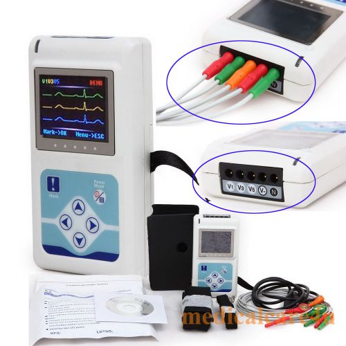 3 Channel ECG HOLTER ECG/EKG Holter System,24 hours recording monitor,TLC9803