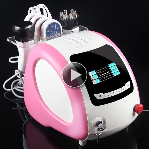 Pink 40K Cavitation Ultrasound Multipolar RF 635nm Lipo Laser LLLT Cellulite Mac