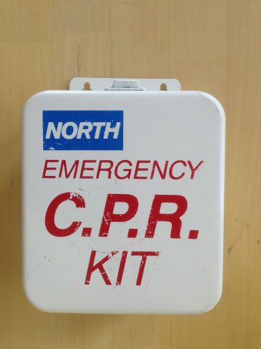 North Emergency CPR Kit,Gloves/Alcohol Prep Pad/2-Rescue Breathers,Hanging Tab