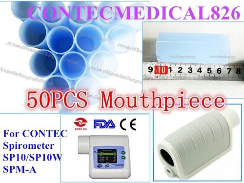 50 PCS Reusable Mouthpieces Pipe For CONTEC Digital Spirometer SP10 SP10W SPM-A