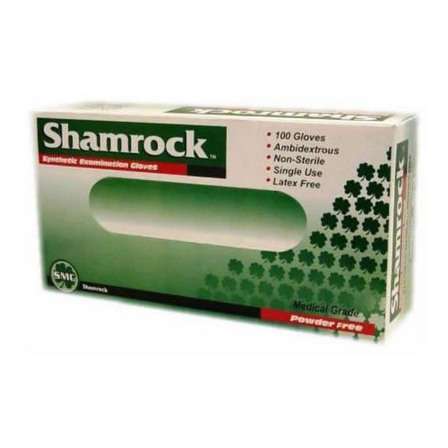 Shamrock Vinyl Exam Gloves Medium Powder-free 20212 Box of 100