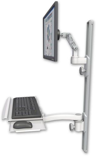 Hd icw ultra 500 lcd mount on 36&#034; wall track with keyboard/mouse tray for sale