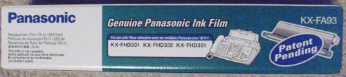Panasonic KX-FA93 Genuine Blank Ink Film  NEW SEALED IN BOX FREE SHIPPING