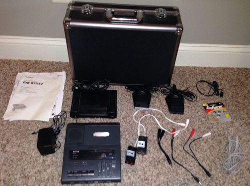 Sony cassette Transcribing System BM-87DST Transcriber Machine Foot pedal BUNDLE