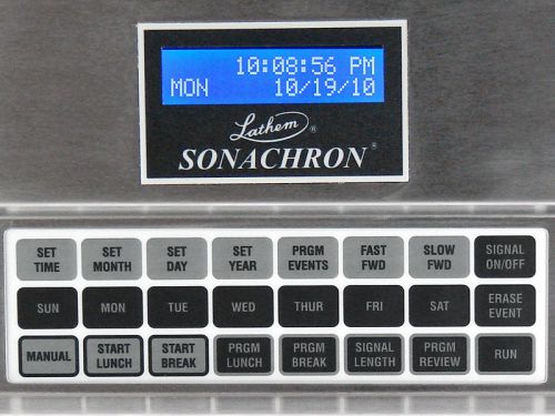 Sonachron Programmable Signal Control-Program Timer for Break Bell or Buzzer-