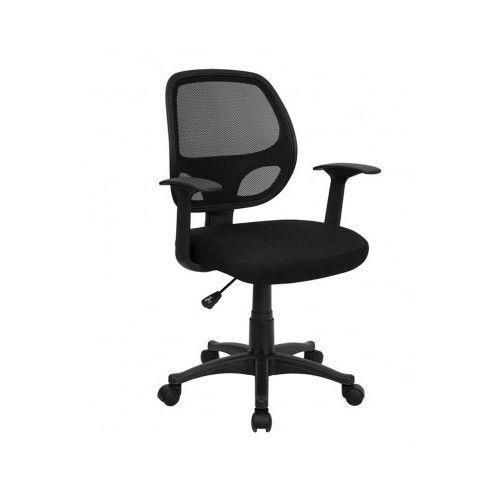 Mesh Computer Chair Mid-Back Black home office work desk seating task ergonomic