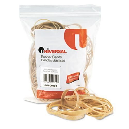 Universal Office Products 00454 Rubber Bands, Size 54, Assorted Lengths, 1/4lb