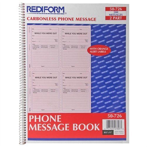 Rediform Professional While You Were Out Book - 200 Sheet[s] - Wire (50726)